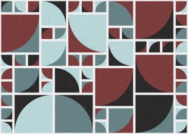 Soyut Geometrik Desen üretken hesaplama sanatı çizimi 