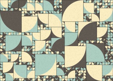 Soyut Geometrik Desen üretken hesaplama sanatı çizimi 