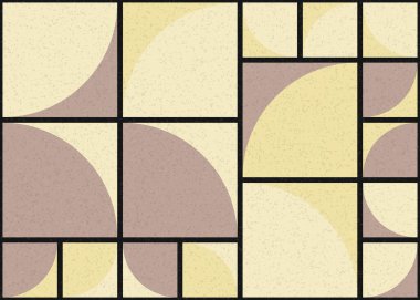 Soyut Geometrik Desen üretken hesaplama sanatı çizimi 