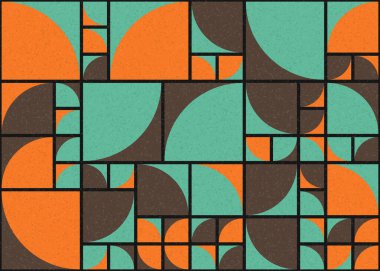 Soyut geometrik desen, sanat çizimi