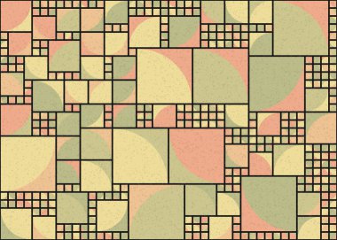 Soyut geometrik desen, sanat çizimi