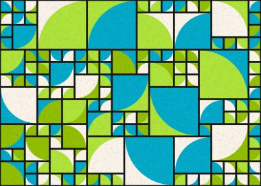 Soyut Geometrik Desen üretken hesaplama sanatı çizimi