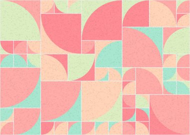 Soyut Geometrik Desen üretken hesaplama sanatı çizimi 