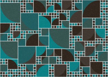 Soyut Geometrik Desen üretken hesaplama sanatı çizimi