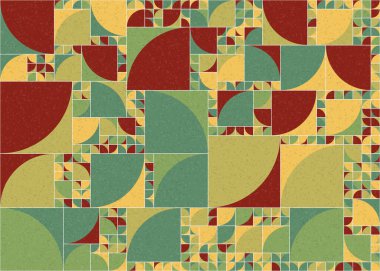 Soyut Geometrik Desen üretken hesaplama sanatı çizimi 