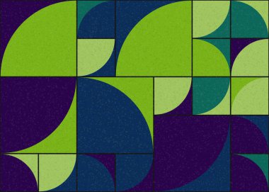 Soyut Geometrik Desen üretken hesaplama sanatı çizimi