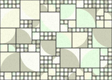 Soyut geometrik desen, sanat çizimi