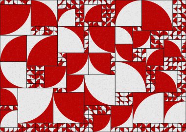 Soyut Geometrik Desen üretken hesaplama sanatı çizimi 