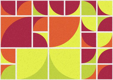 Soyut Geometrik Desen üretken hesaplama sanatı çizimi