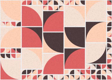 Soyut Geometrik Desen üretken hesaplama sanatı çizimi 