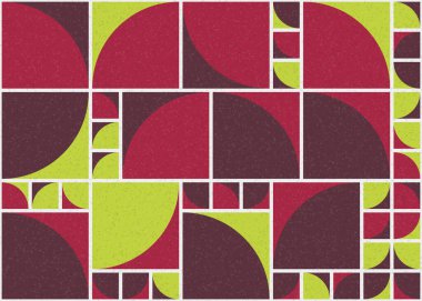 Soyut Geometrik Desen üretken hesaplama sanatı çizimi 