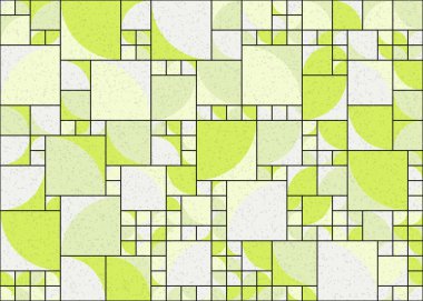 Soyut Geometrik Desen üretken hesaplama sanatı çizimi 