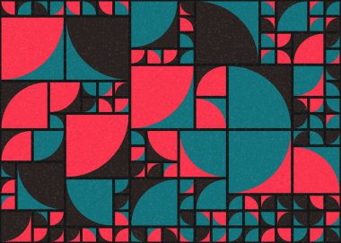 Soyut Geometrik Desen üretken hesaplama sanatı çizimi 