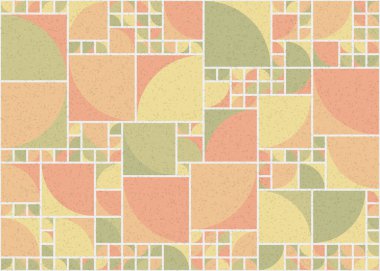 Soyut Geometrik Desen üretken hesaplama sanatı çizimi