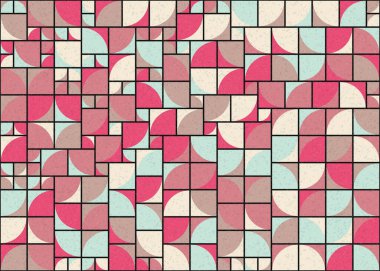 Soyut Geometrik Desen üretken hesaplama sanatı çizimi 