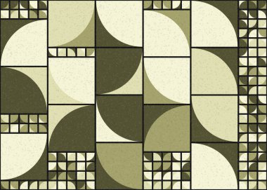 Soyut Geometrik Desen üretken hesaplama sanatı çizimi