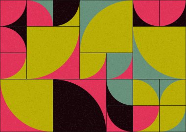 Soyut Geometrik Desen üretken hesaplama sanatı çizimi 