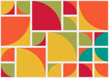 Soyut Geometrik Desen üretken hesaplama sanatı çizimi