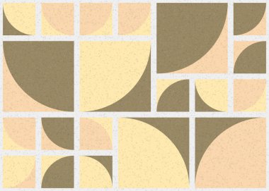 Soyut Geometrik Desen üretken hesaplama sanatı çizimi