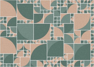 Soyut Geometrik Desen üretken hesaplama sanatı çizimi 