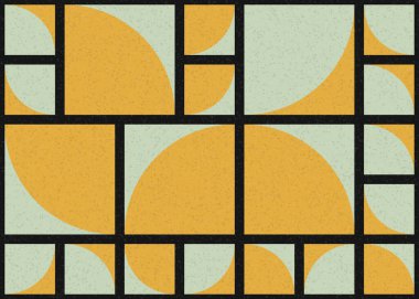 Soyut Geometrik Desen üretken hesaplama sanatı çizimi 