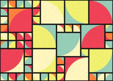 Soyut geometrik desen, sanat çizimi