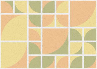 Soyut Geometrik Desen üretken hesaplama sanatı çizimi 