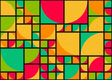 Soyut geometrik desen, sanat çizimi