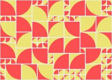 Soyut Geometrik Desen üretken hesaplama sanatı çizimi 