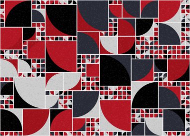 Soyut Geometrik Desen üretken hesaplama sanatı çizimi 