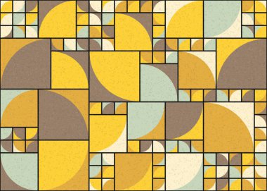 Soyut Geometrik Desen üretken hesaplama sanatı çizimi 