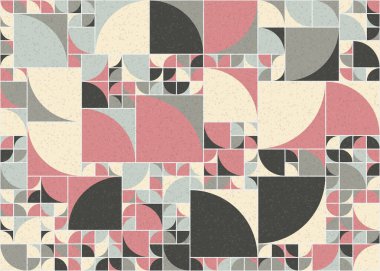 Soyut Geometrik Desen üretken hesaplama sanatı çizimi 