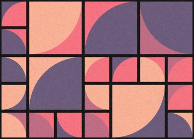 Soyut geometrik desen, sanat çizimi