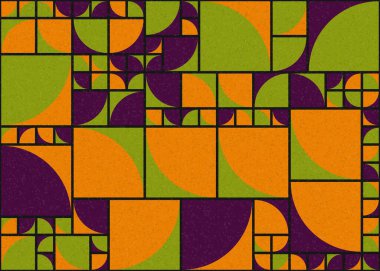 Soyut Geometrik Desen üretken hesaplama sanatı çizimi 