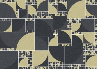 Soyut geometrik desen, sanat çizimi