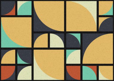 Soyut geometrik desen, sanat çizimi