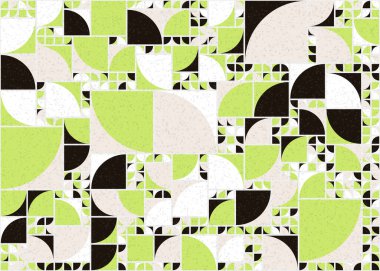 Soyut Geometrik Desen üretken hesaplama sanatı çizimi