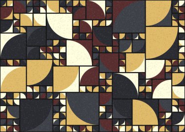 Soyut Geometrik Desen üretken hesaplama sanatı çizimi