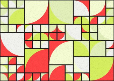 Soyut Geometrik Desen üretken hesaplama sanatı çizimi