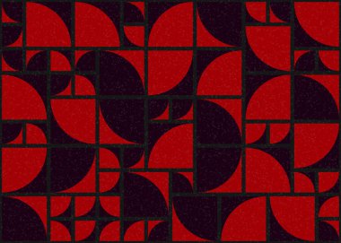 Soyut Geometrik Desen üretken hesaplama sanatı çizimi 