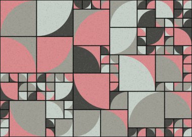 Soyut Geometrik Desen üretken hesaplama sanatı çizimi 