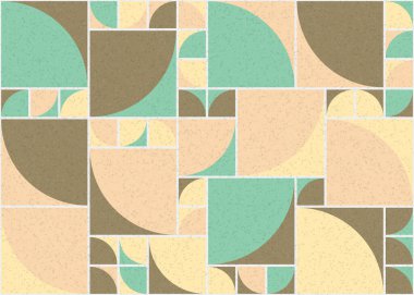 Soyut Geometrik Desen üretken hesaplama sanatı çizimi 