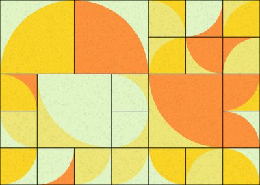 Soyut Geometrik Desen üretken hesaplama sanatı çizimi 