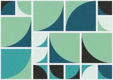 Soyut Geometrik Desen üretken hesaplama sanatı çizimi 