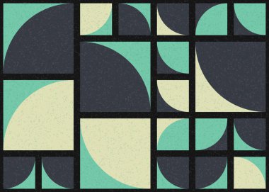 Soyut Geometrik Desen üretken hesaplama sanatı çizimi