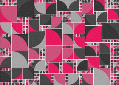 Soyut Geometrik Desen üretken hesaplama sanatı çizimi