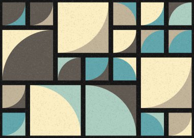 Soyut Geometrik Desen üretken hesaplama sanatı çizimi 