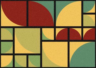 Soyut Geometrik Desen üretken hesaplama sanatı çizimi 