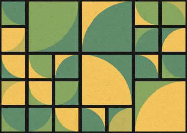 Soyut Geometrik Desen üretken hesaplama sanatı çizimi 