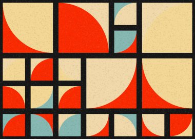 Soyut Geometrik Desen üretken hesaplama sanatı çizimi